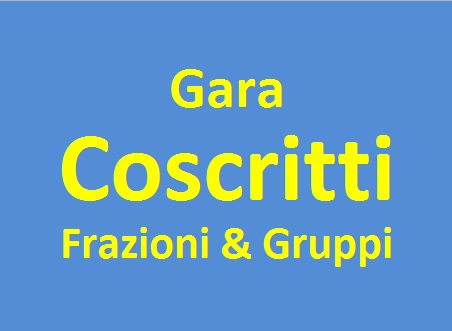 Gara Coscritti - Unica in Italia e Aperta a tutti