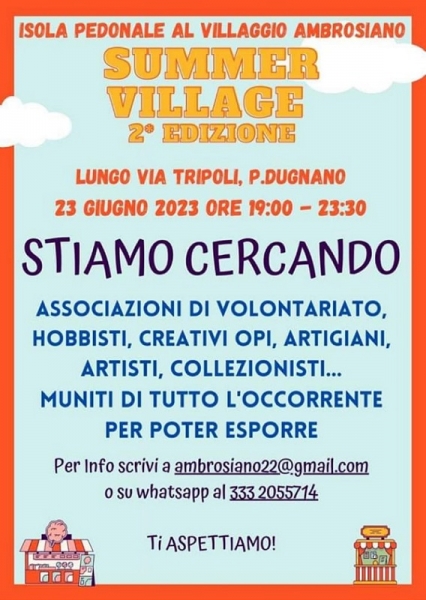 23 Giugno Summer Village - Villaggio Ambrosiano