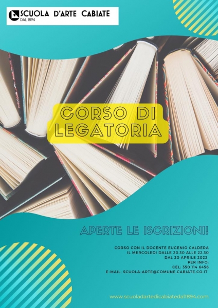 20 aprile 2022 - Corso di Legatoria presso Scuola Arte Cabiate