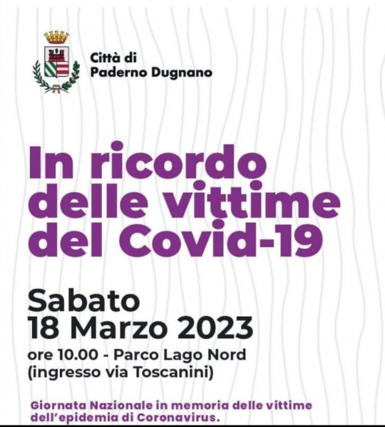 18 marzo 2023 n ricordo delle Vittime del Covid 19 18 marzo 2023 n ricordo delle Vittime del Covid 19