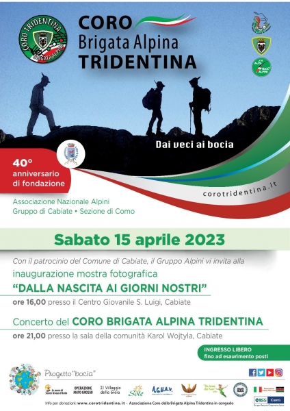 15 Aprile 2023 40° Anniversario Gruppo  Alpini Cabiate