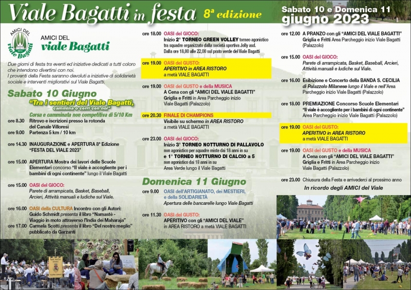10-11 Giugno Viale Bagatti in Festa