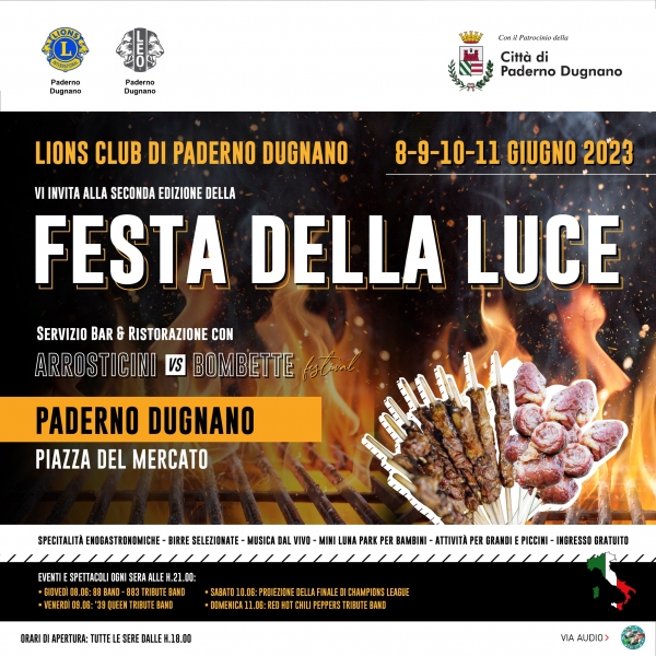 8-11 Giugno -Lions Club - Festa della Luce