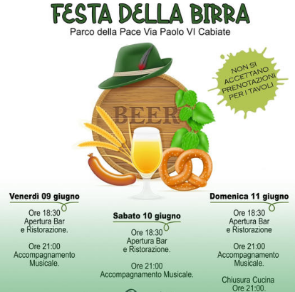 9-10 giugno - Alpini Cabiate - Festa della Birra