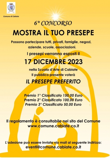 6° Concorso Mostra il Tuo Presepe