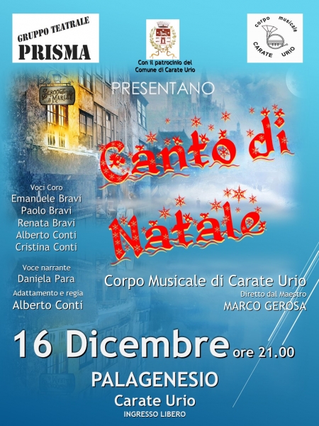 Teatro Prisma Canto di Natale a Carate Urio