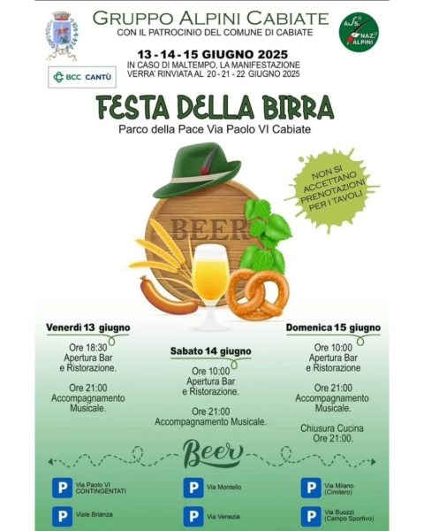 Gruppo Alpini Festa della Birra 2025 Gruppo Alpini Festa della Birra 2025