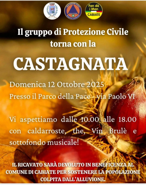 Castagnata al Parco con la Protezione Civile 2025